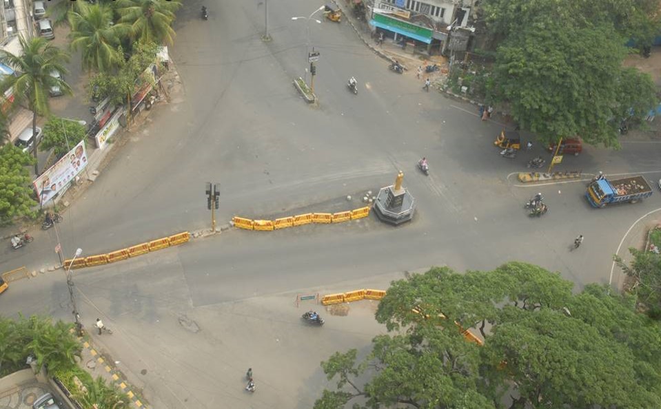 TNagar Nagar Pedestrian Plaza Before