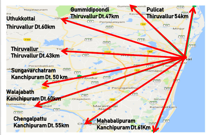 Operational Area of Greater Chennai Corporation