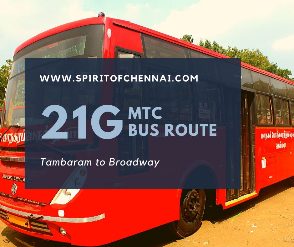 MTC 21G Bus Route