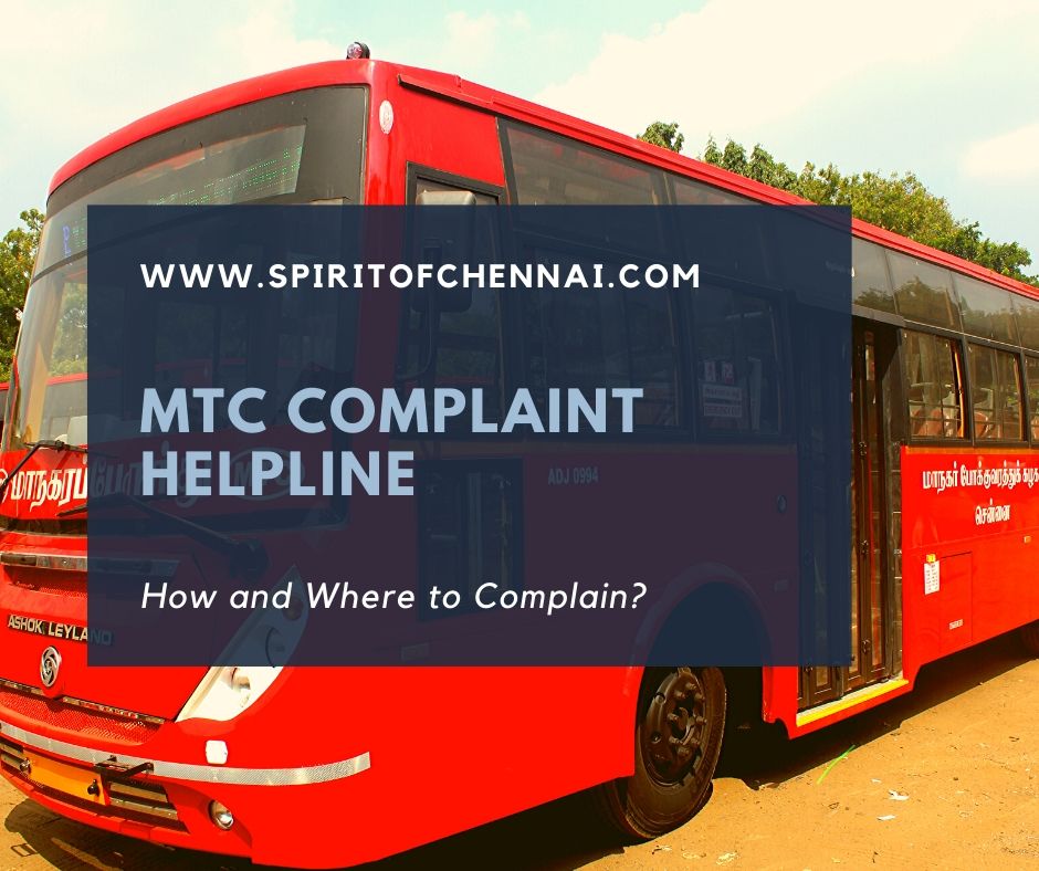 How to Complaint to MTC, Chennai
