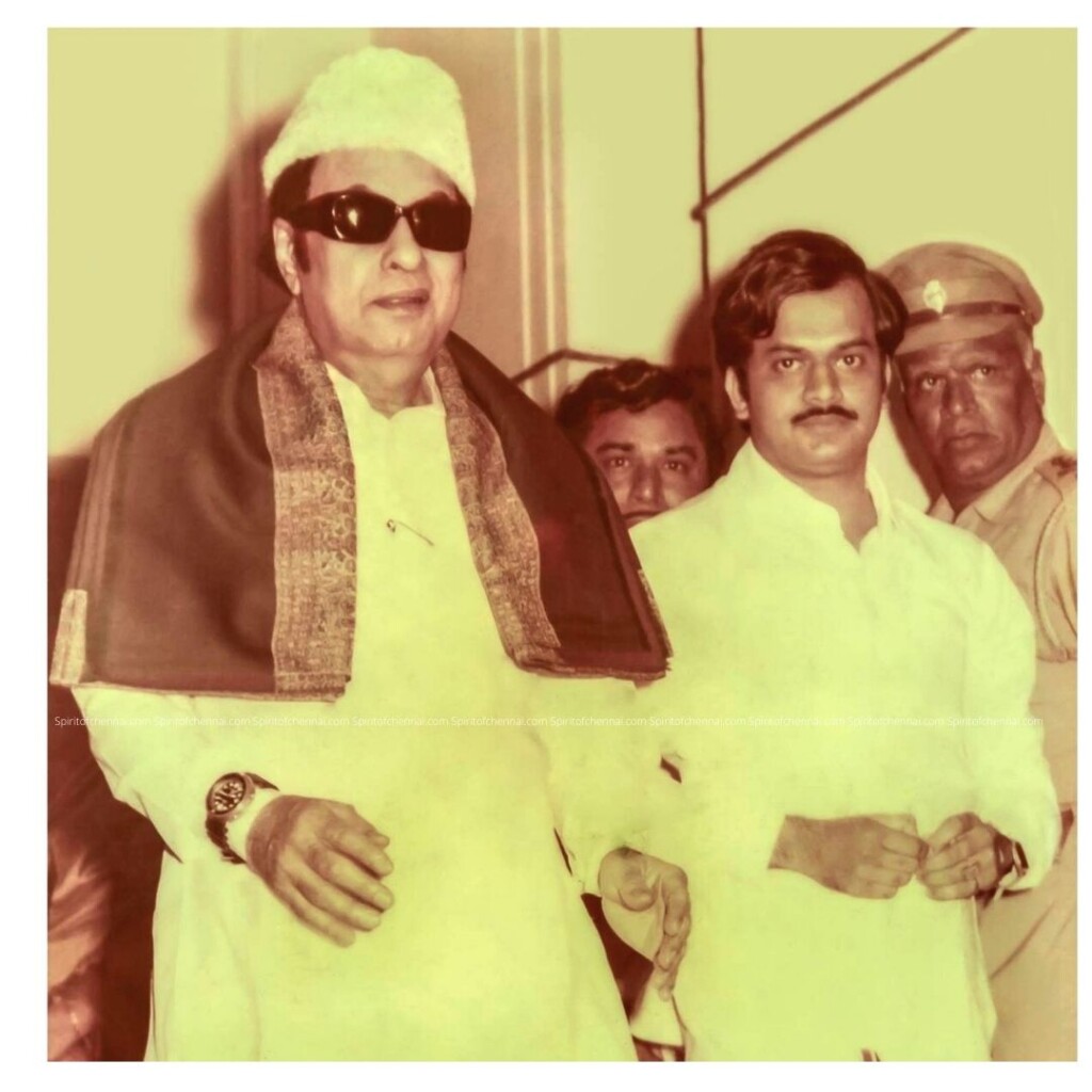 J.C.D.Prabhakar with Dr. M.G.R