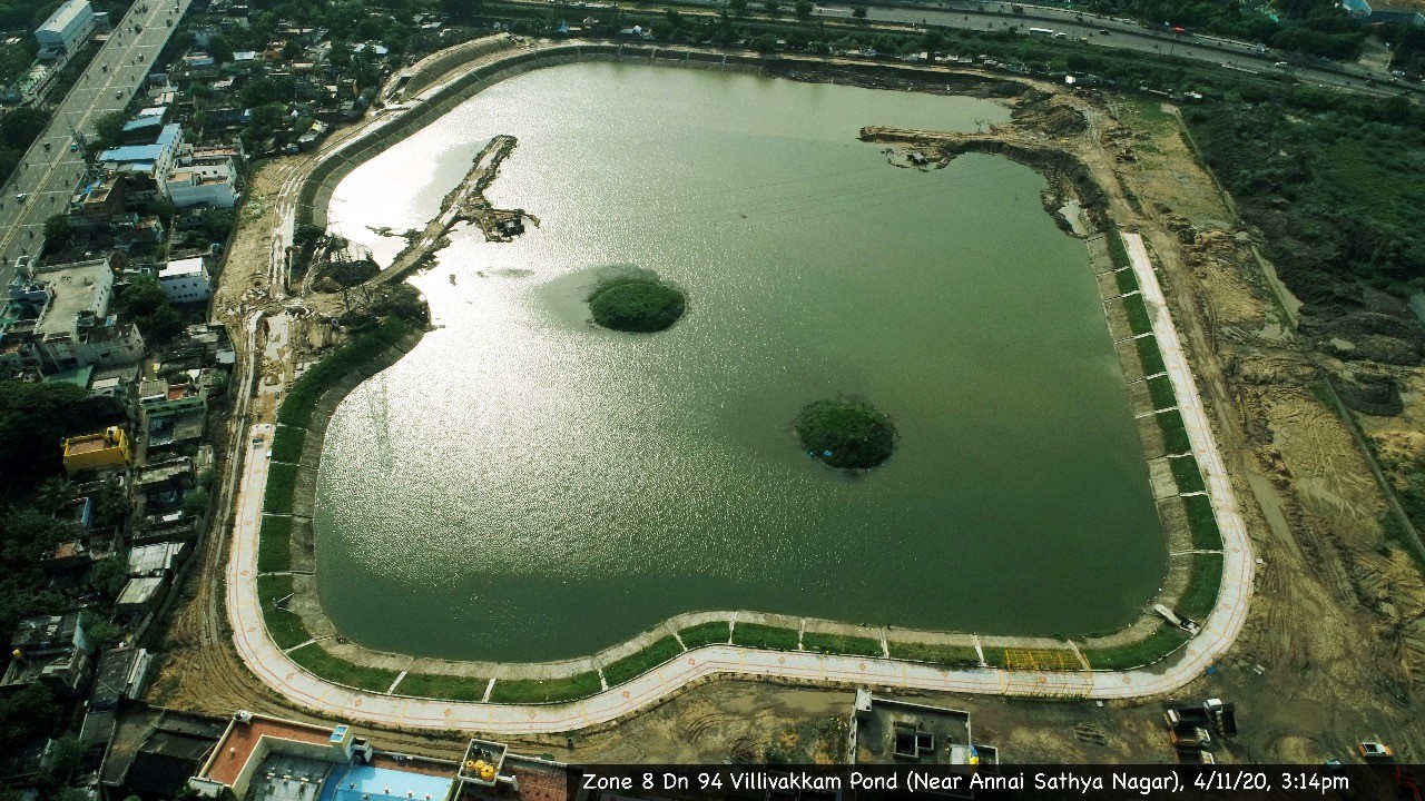 Villivakkam Lake Restoration led by Mr. L. Nandakumar