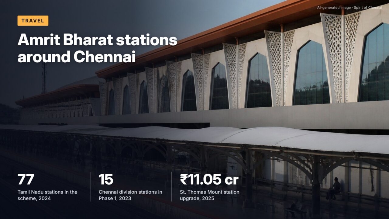 Amrit Bharat stations around Chennai