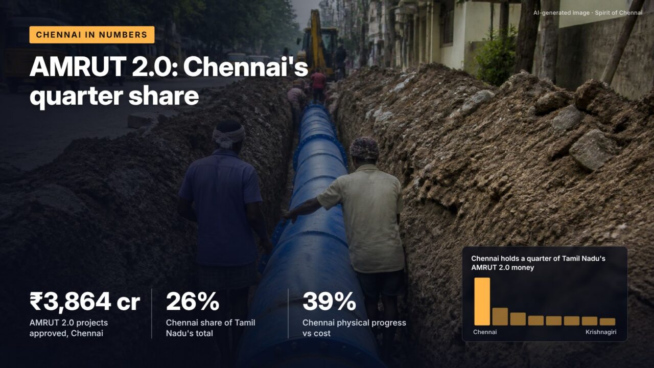 AMRUT 2.0: Chennai's quarter share