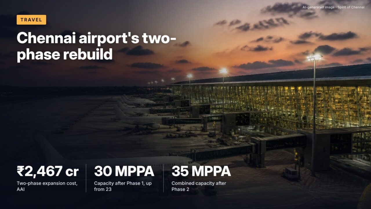 Chennai airport's two-phase rebuild