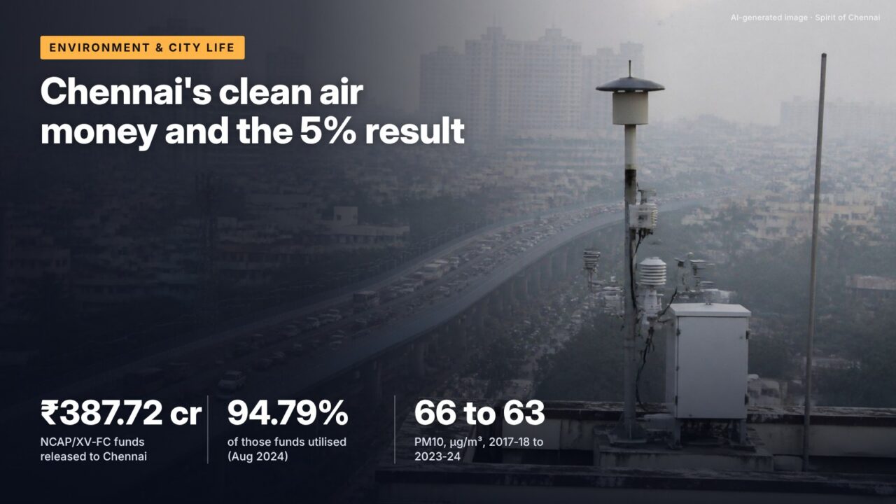 Chennai's clean air money and the 5% result