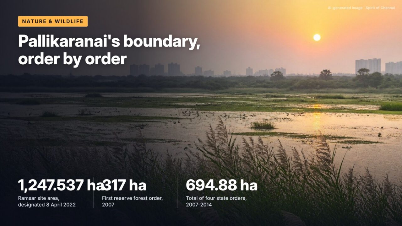 Pallikaranai's boundary, order by order