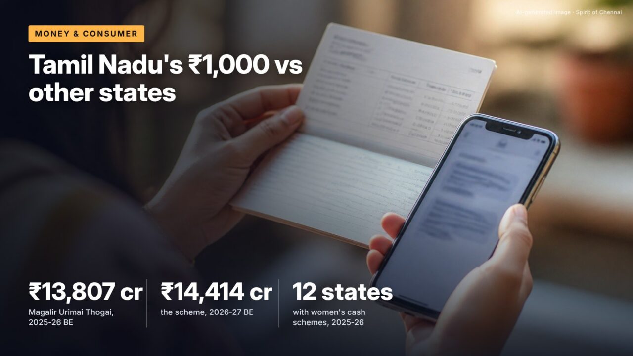 Tamil Nadu's ₹1,000 vs other states